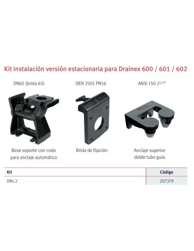 Kit accesorios 4.2 DN65 Drainex 600-601-602 versión estacionaria ESPA