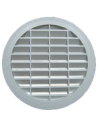 Rejilla ventilación PVC redonda con marco 15 cm.