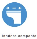 Icono de inodoro compacto